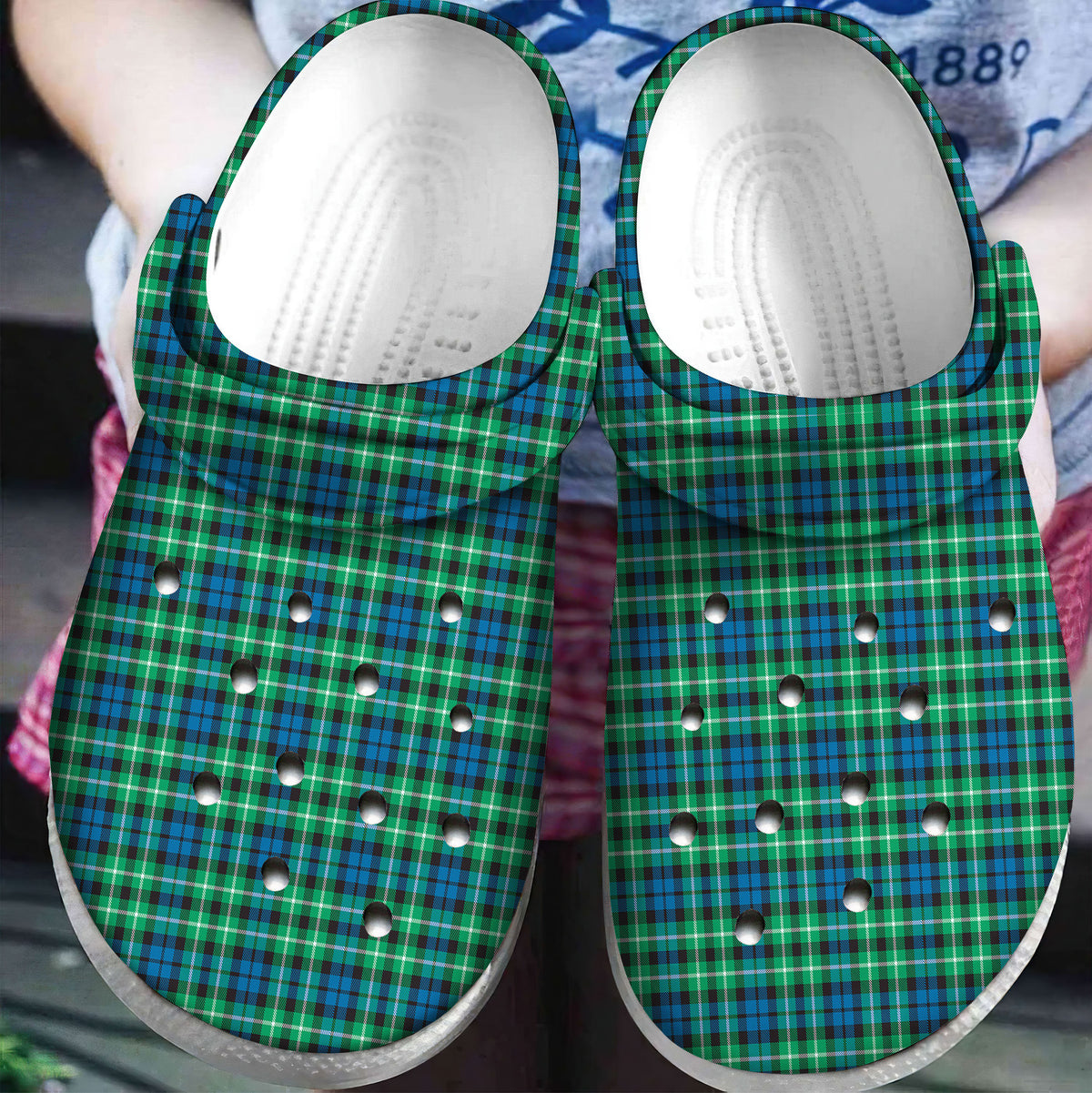 Graham of Montrose Ancient Tartan Plaid Crocs