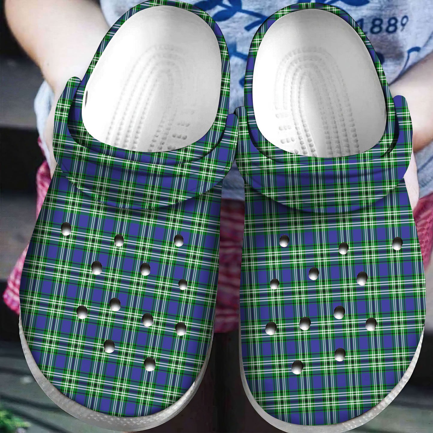 Haliburton Tartan Plaid Crocs