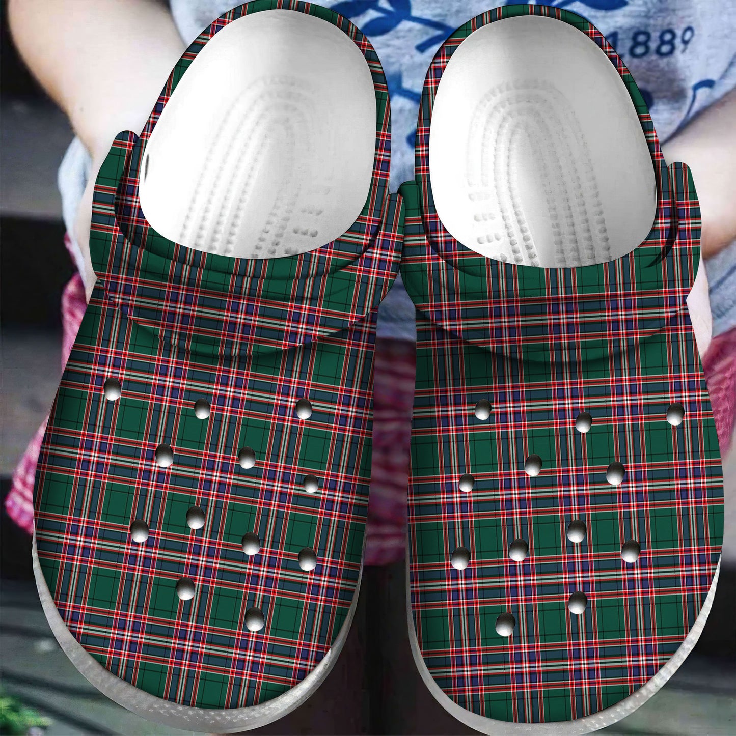 MacFarlane Hunting Modern Tartan Plaid Crocs