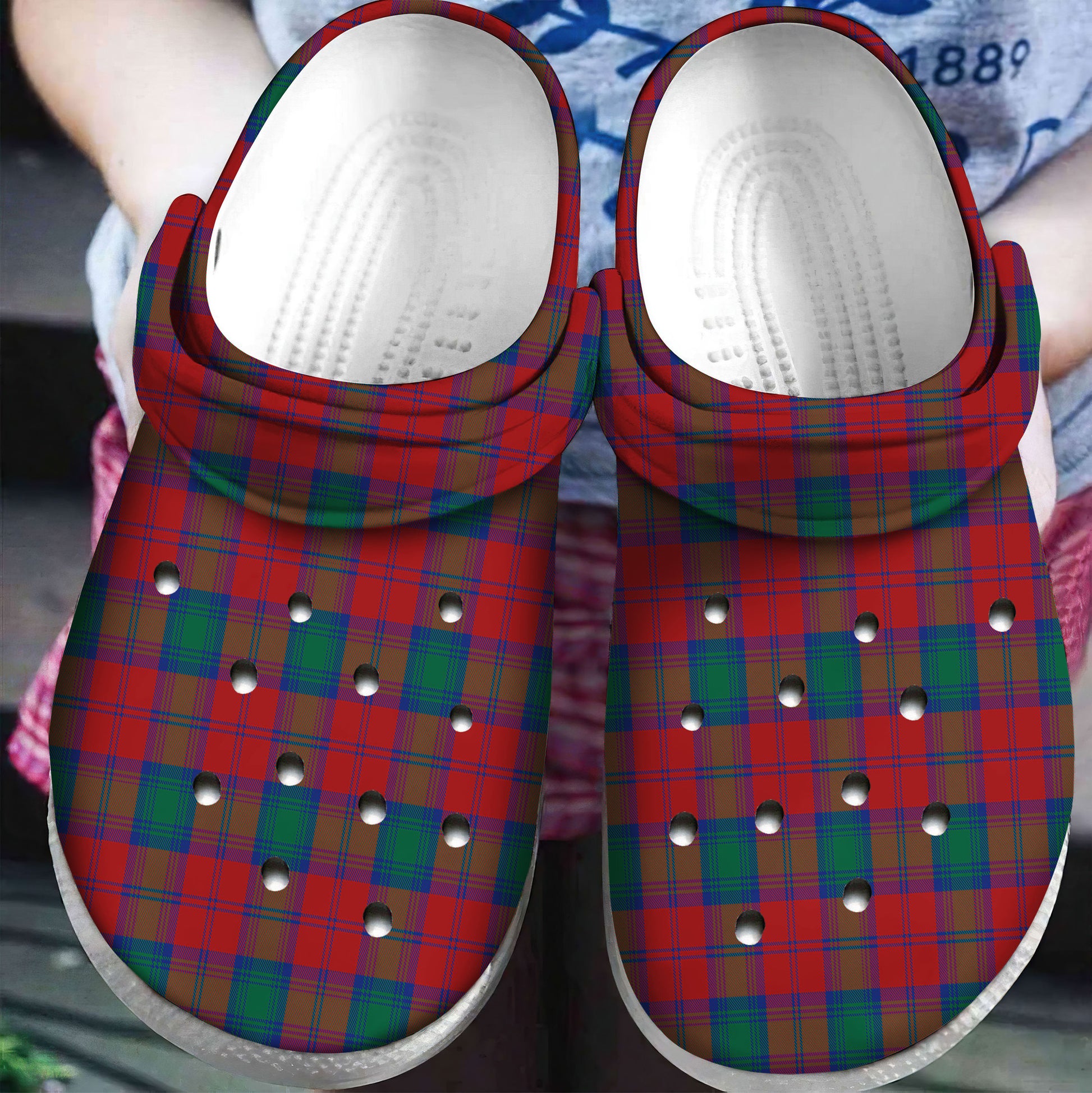 Lindsay Modern Tartan Plaid Crocs