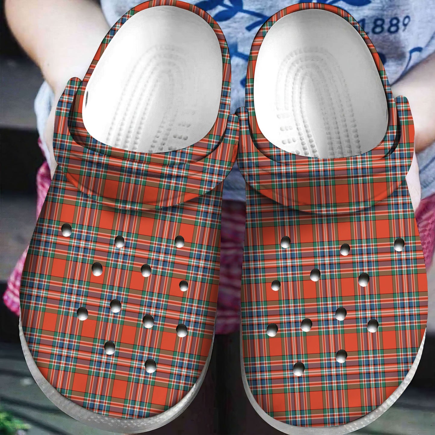 MacFarlane Ancient Tartan Plaid Crocs