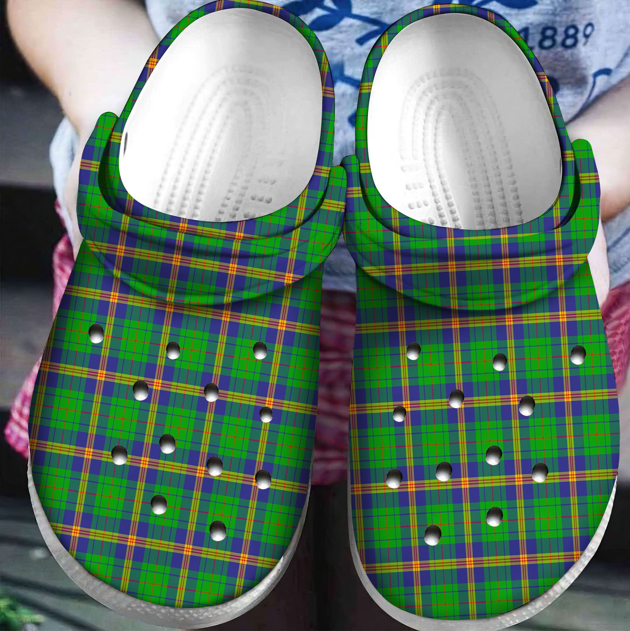 New Mexico Tartan Plaid Crocs