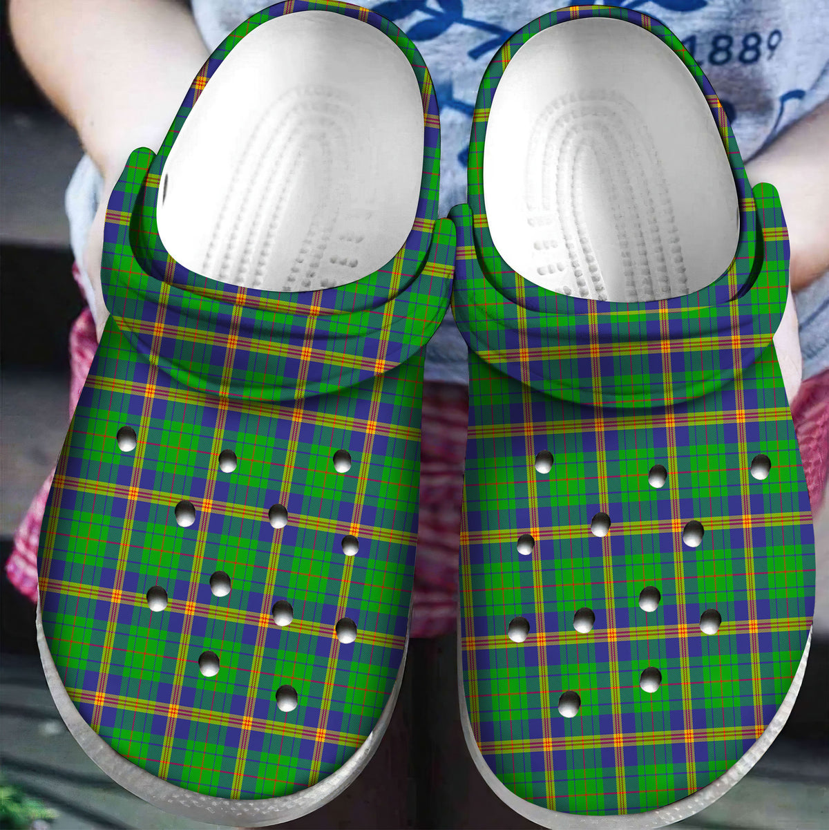 New Mexico Tartan Plaid Crocs