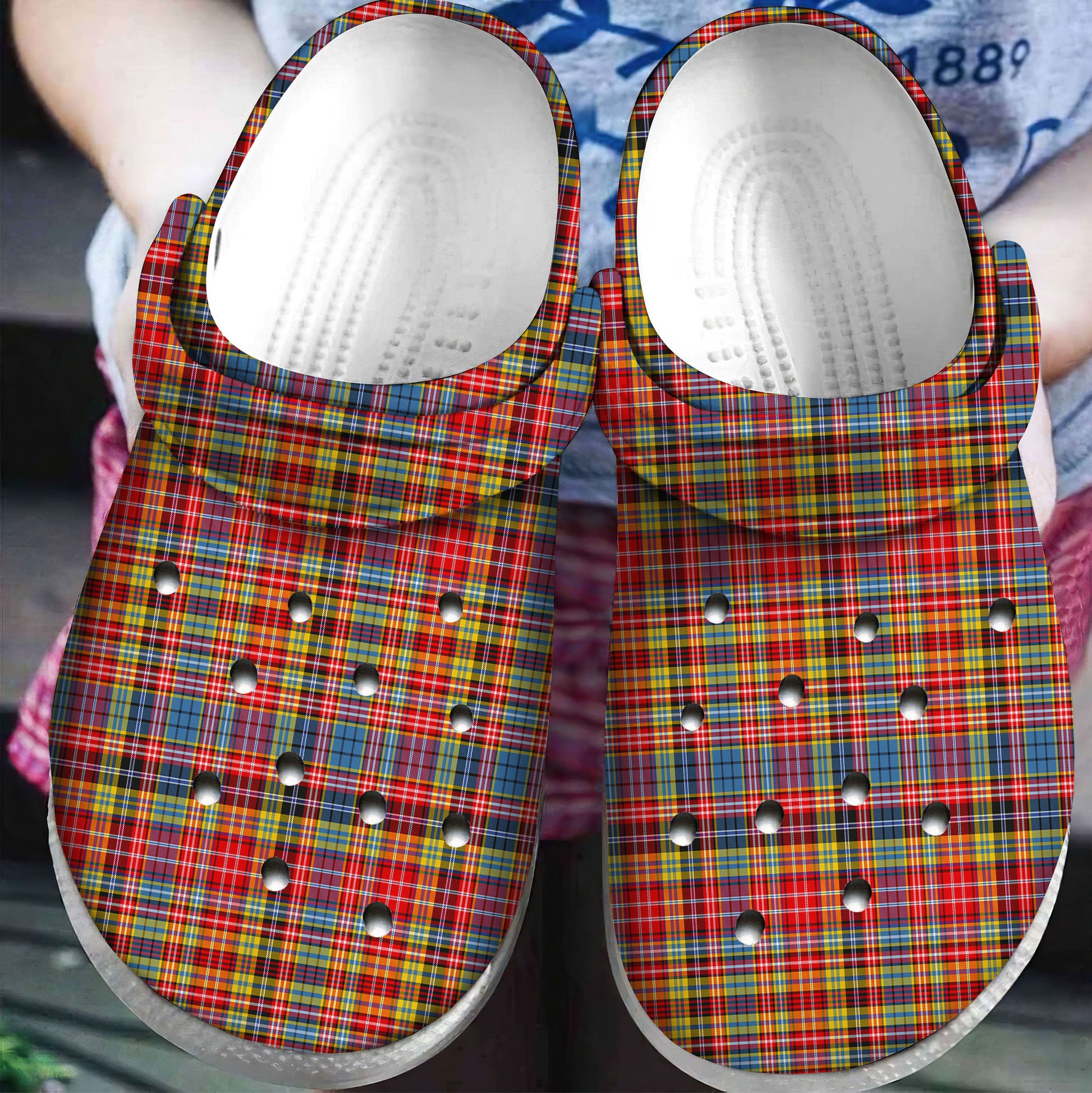 Drummond of Strathallan Tartan Plaid Crocs