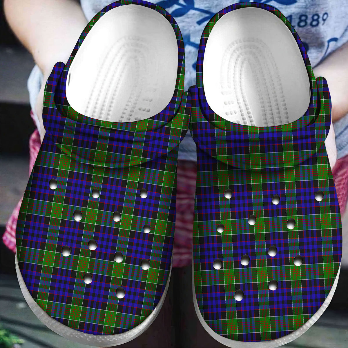 Newman Tartan Plaid Crocs