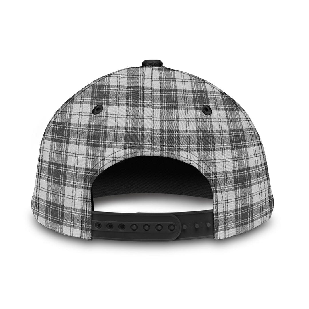 Douglas Grey Modern Tartan Plaid Classic Cap