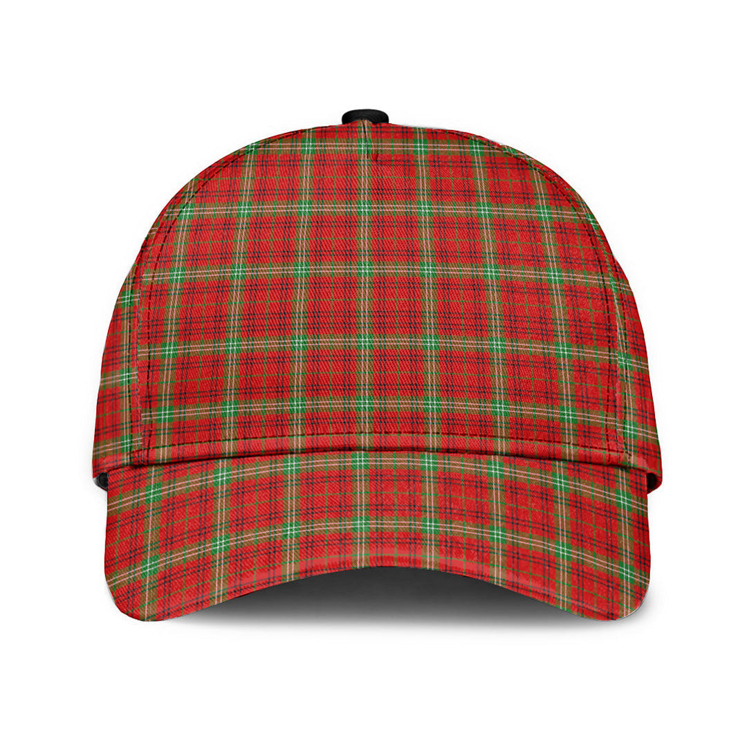 Morrison Red Modern Tartan Plaid Classic Cap