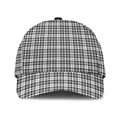 Scott Black White Modern Tartan Plaid Classic Cap