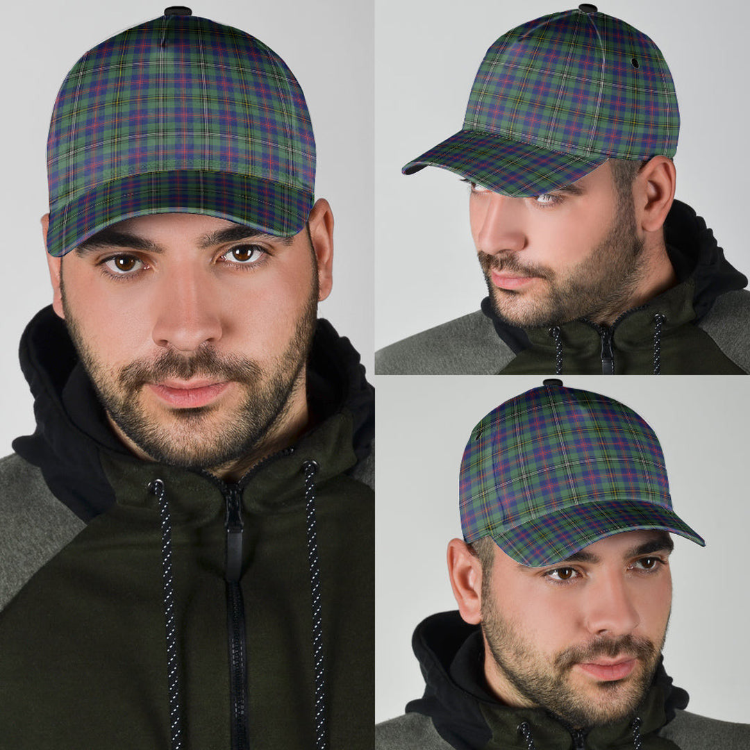 Wood Modern Tartan Plaid Classic Cap