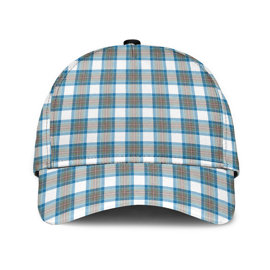 Stewart Muted Blue Tartan Plaid Classic Cap