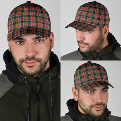 Stewart Black Tartan Plaid Classic Cap