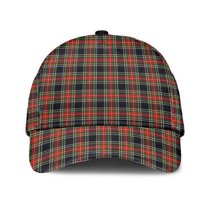 Stewart Black Tartan Plaid Classic Cap