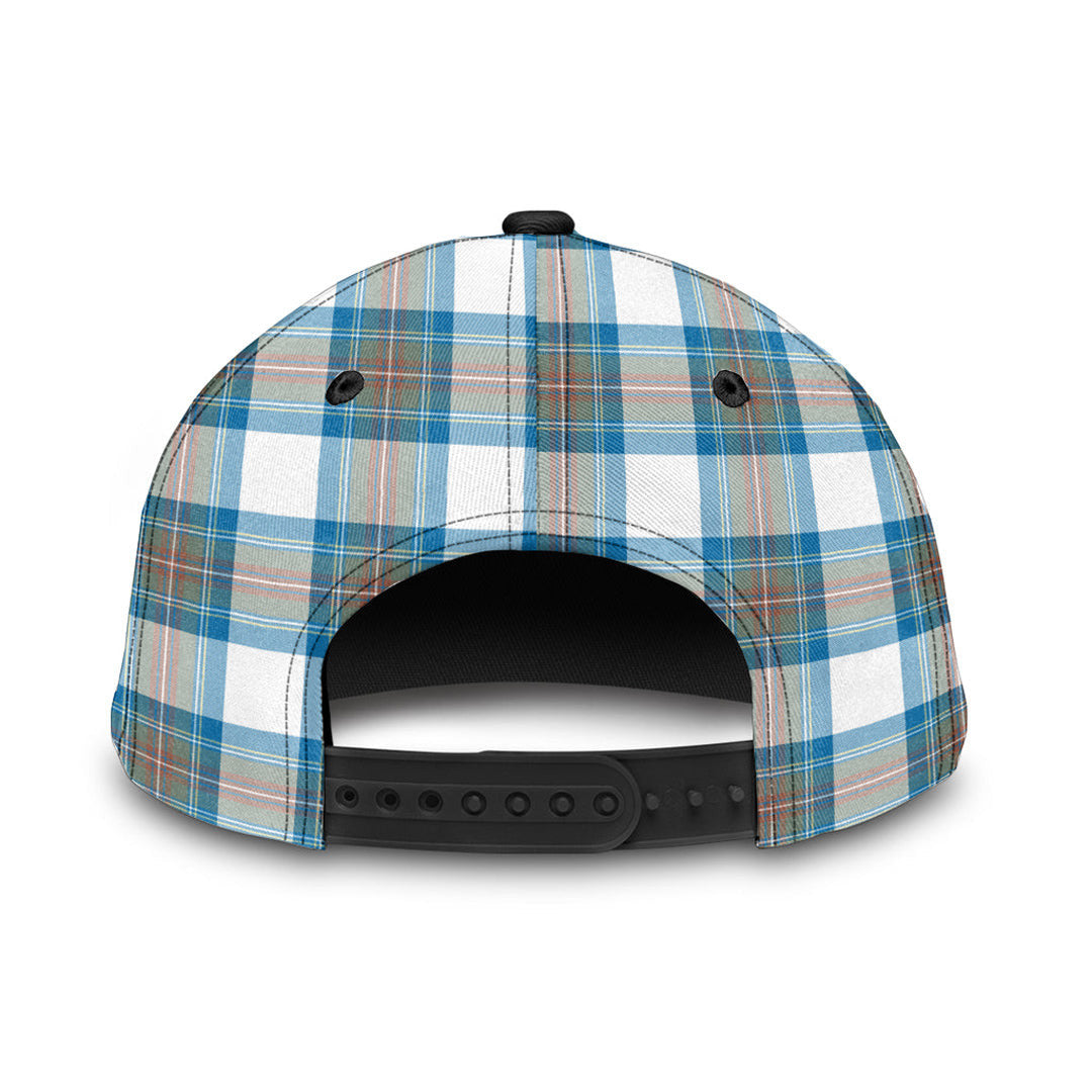 Stewart Muted Blue Tartan Crest Classic Cap