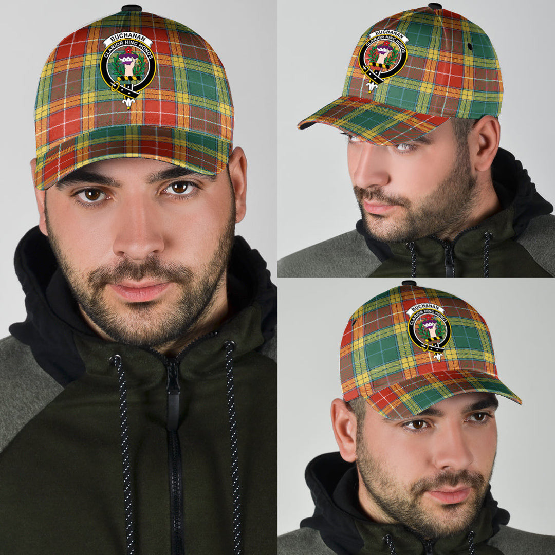 Buchanan Old Sett Tartan Crest Classic Cap