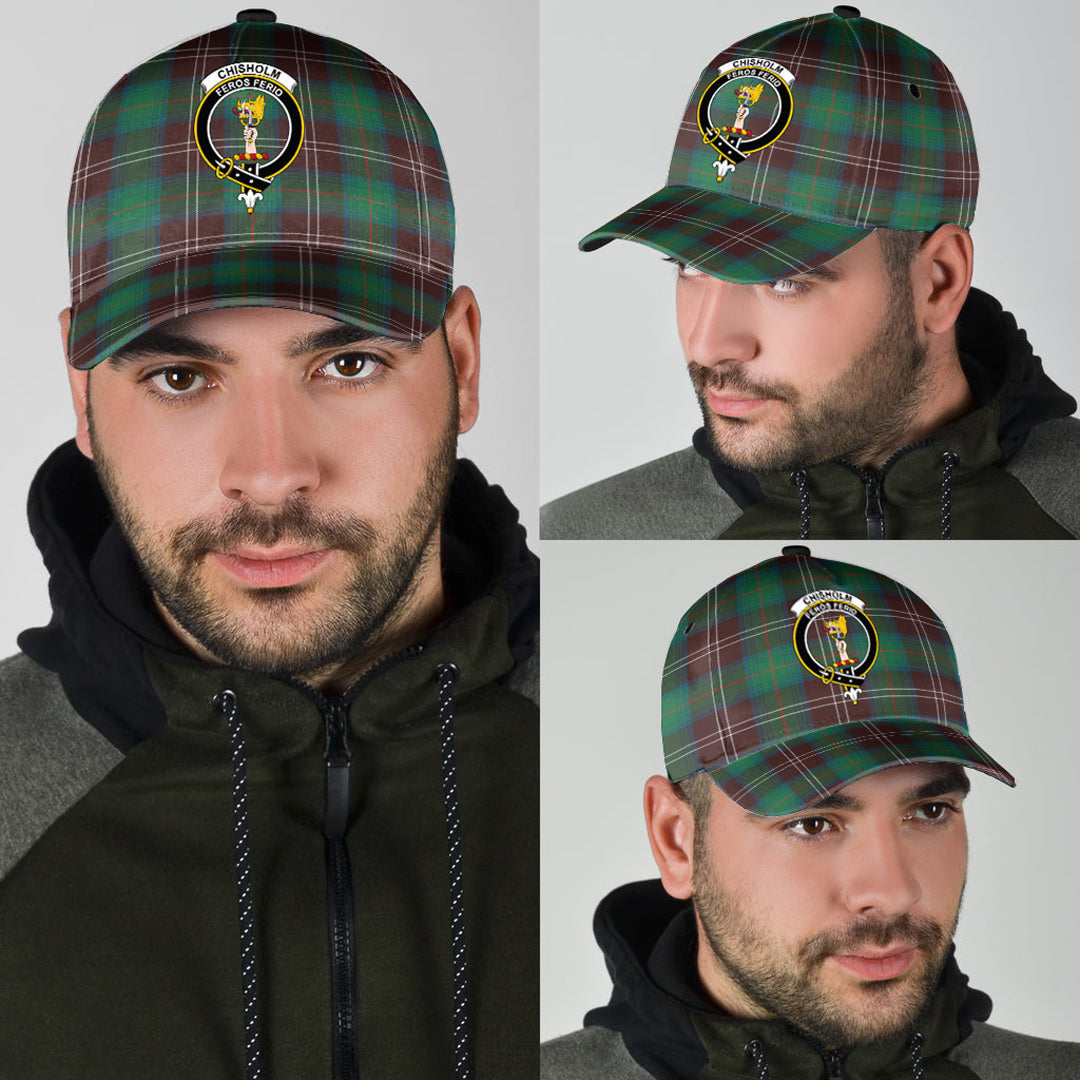 Chisholm Hunting Ancient Tartan Crest Classic Cap