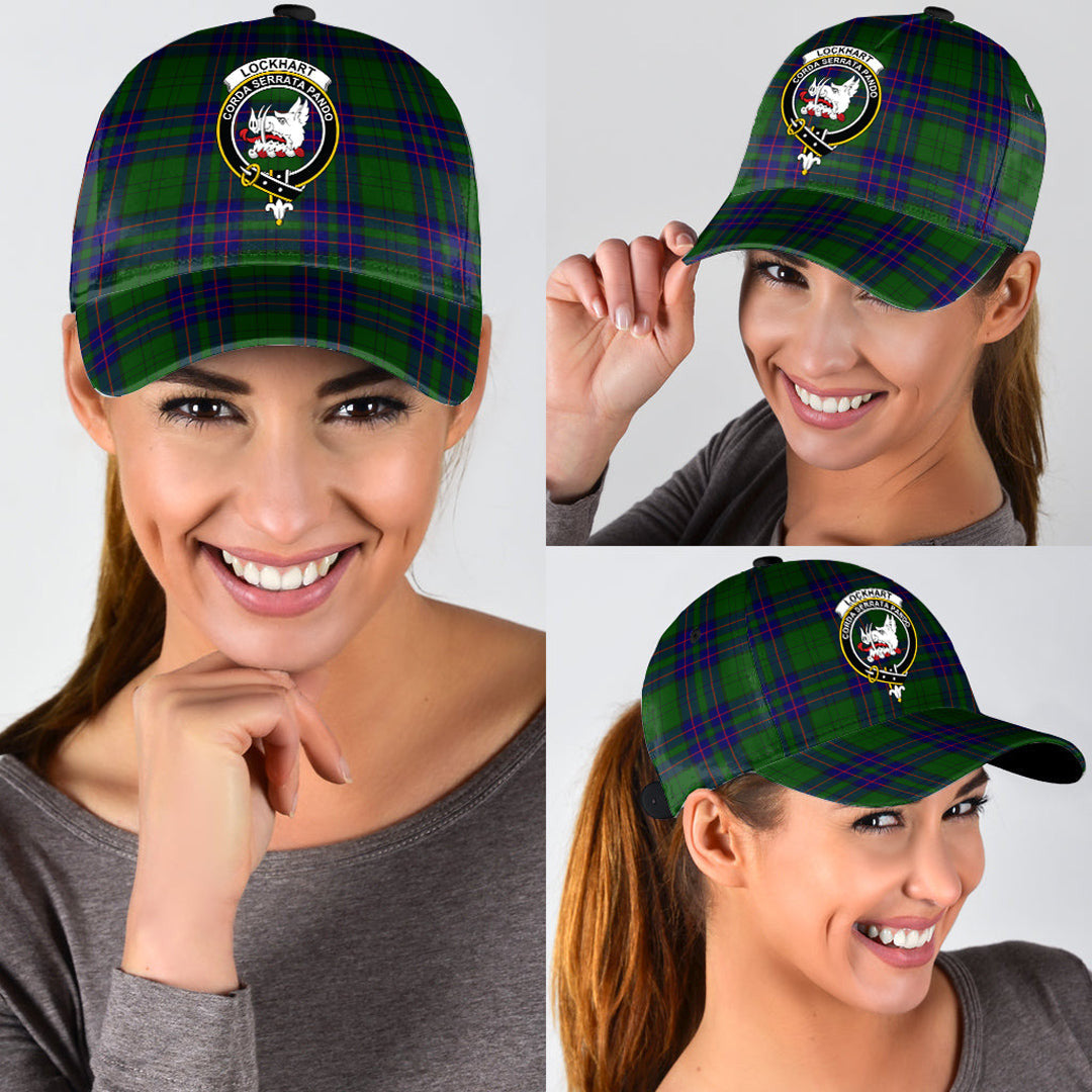 Lockhart Modern Tartan Crest Classic Cap