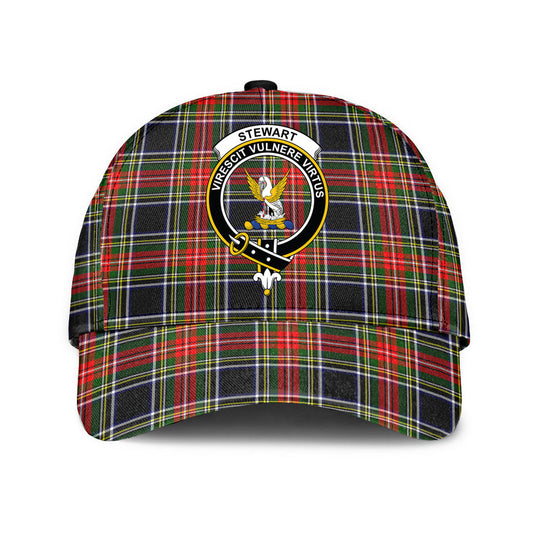 Stewart Black Tartan Crest Classic Cap