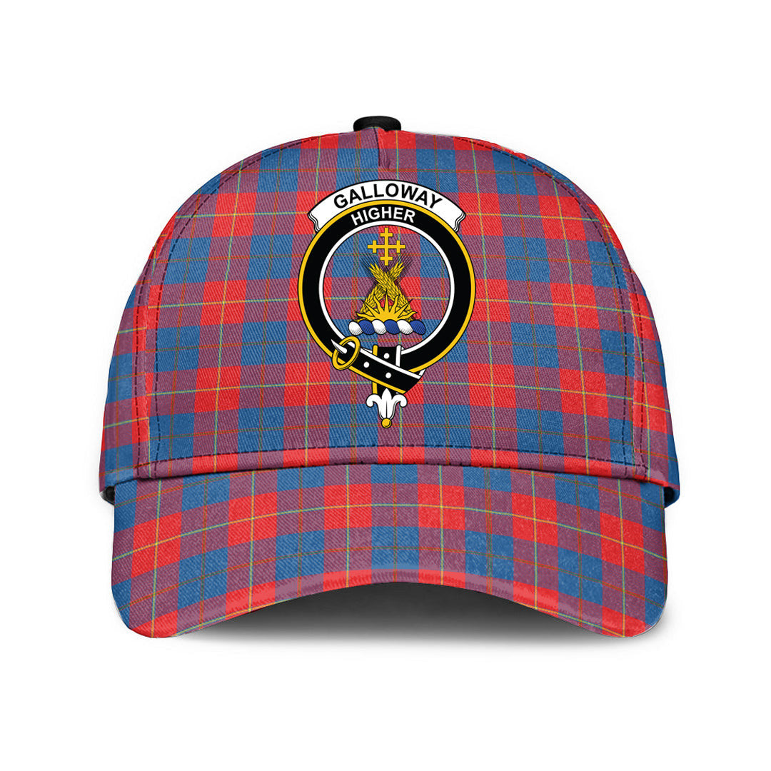 Galloway Red Tartan Crest Classic Cap