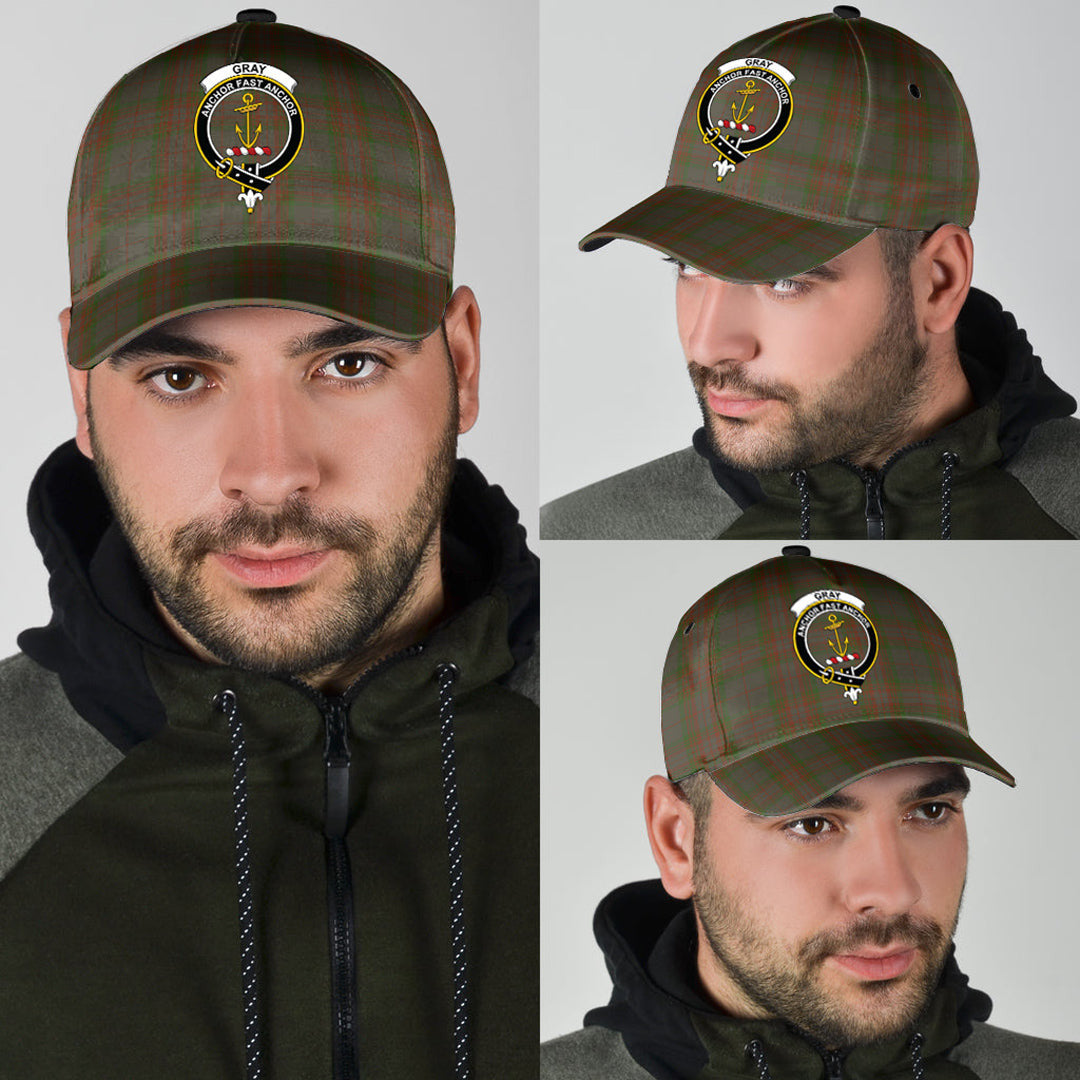 Gray Tartan Crest Classic Cap