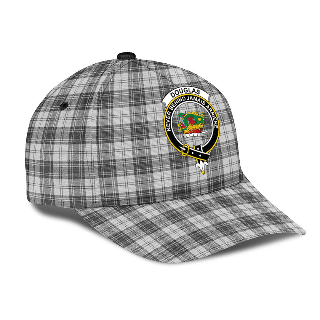 Douglas Grey Modern Tartan Crest Classic Cap