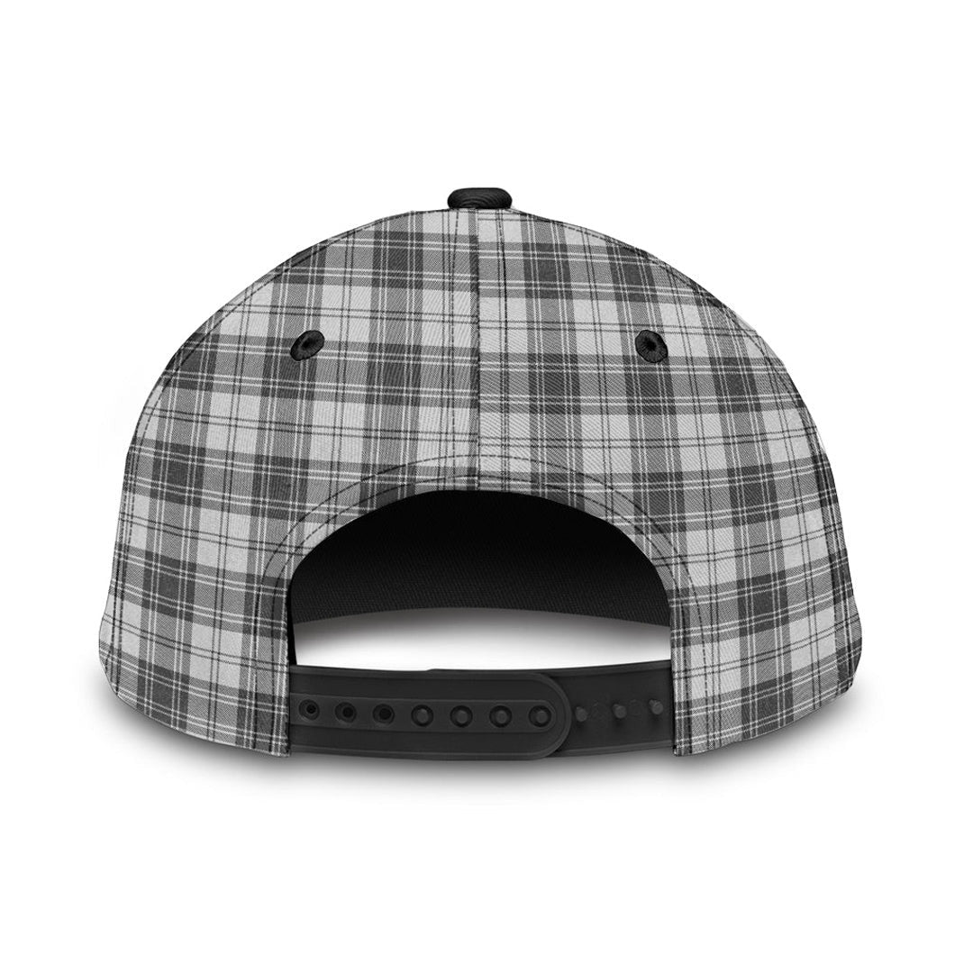 Douglas Grey Modern Tartan Crest Classic Cap