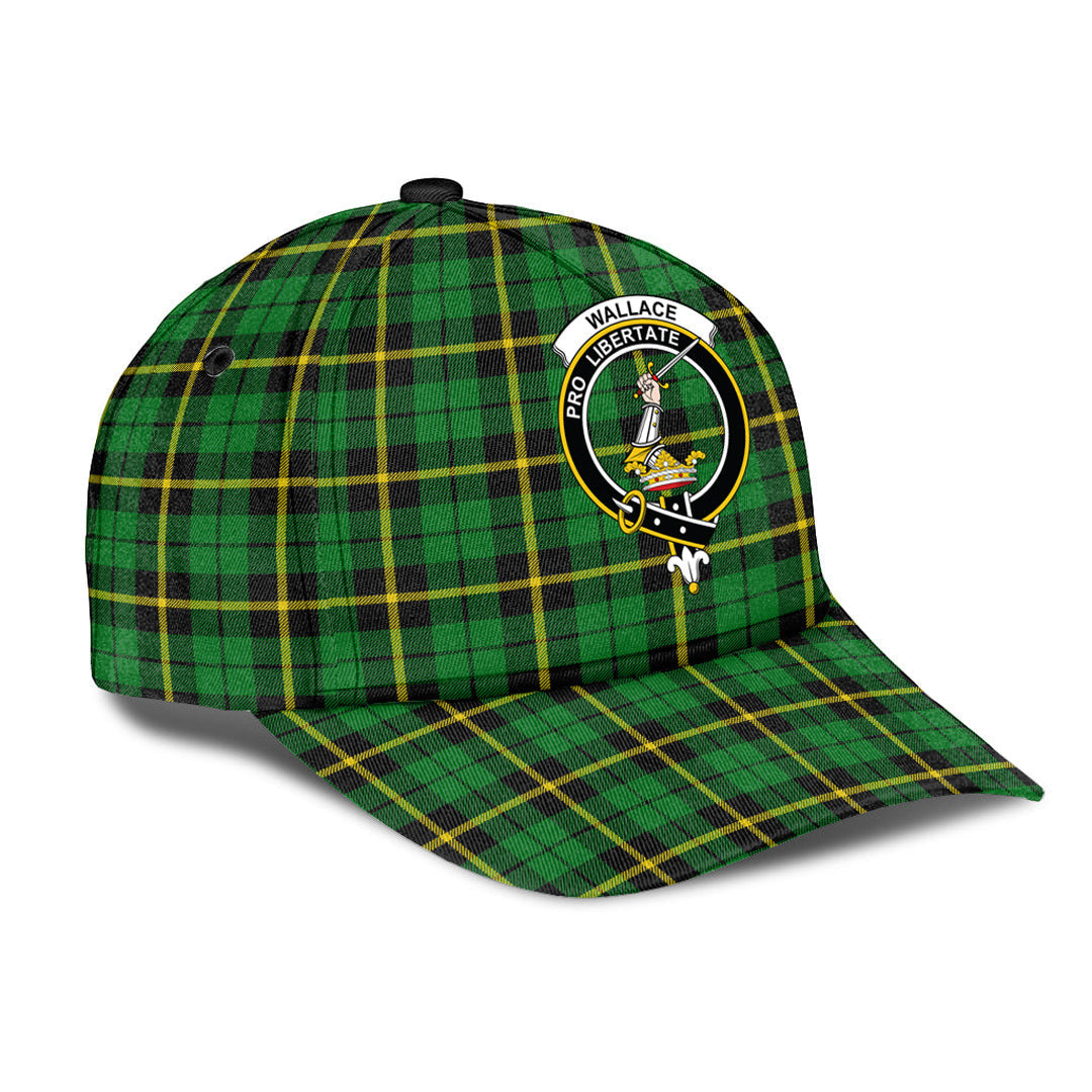 Wallace Hunting Green Tartan Crest Classic Cap