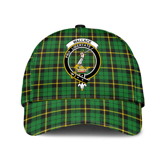 Wallace Hunting Green Tartan Crest Classic Cap