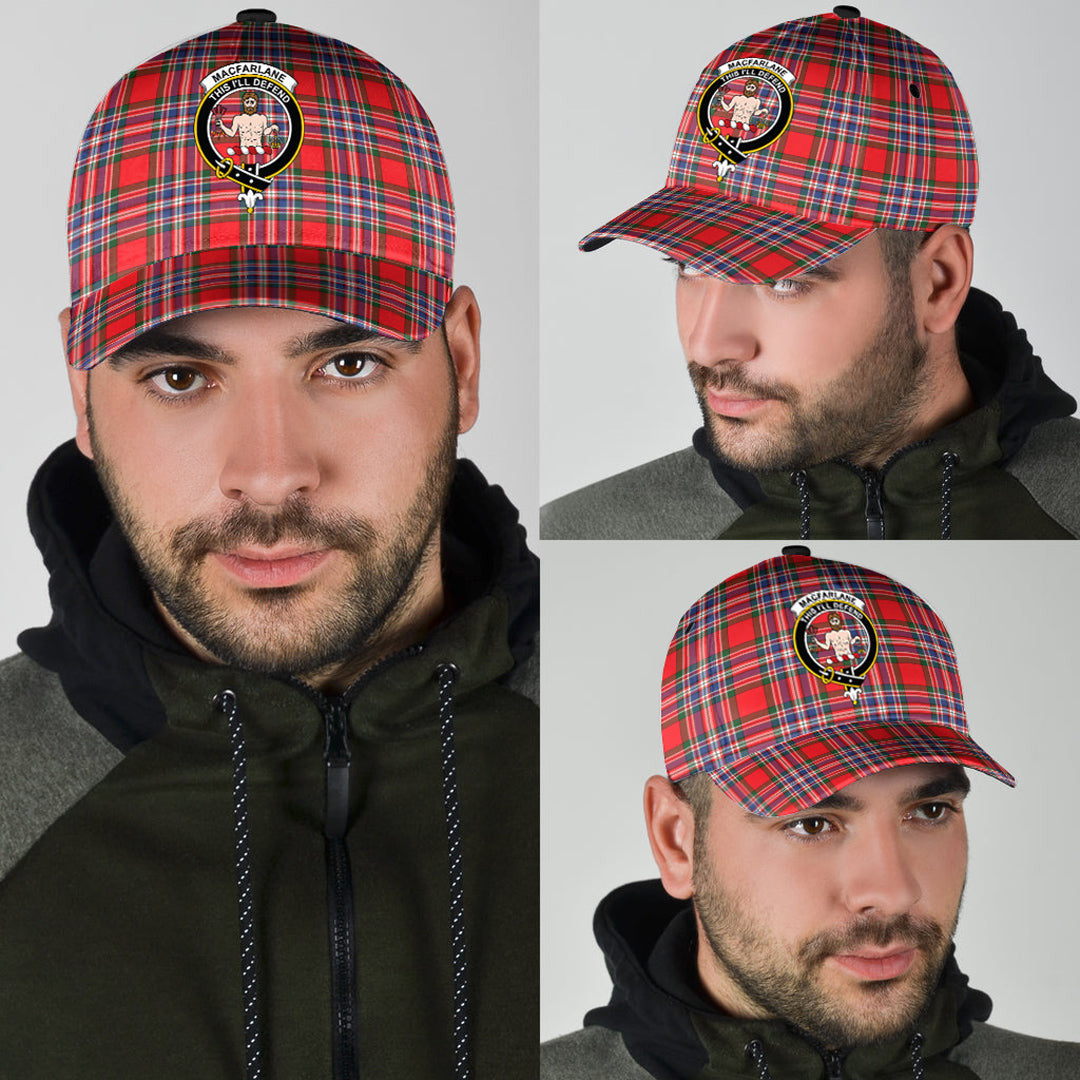 MacFarlane Modern Tartan Crest Classic Cap