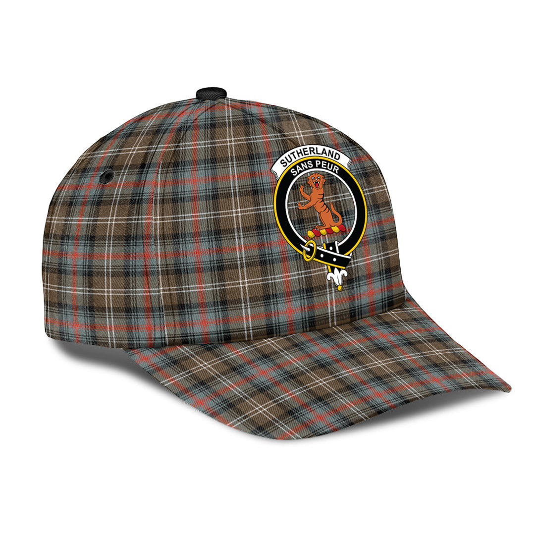 Sutherland Weathered Tartan Crest Classic Cap