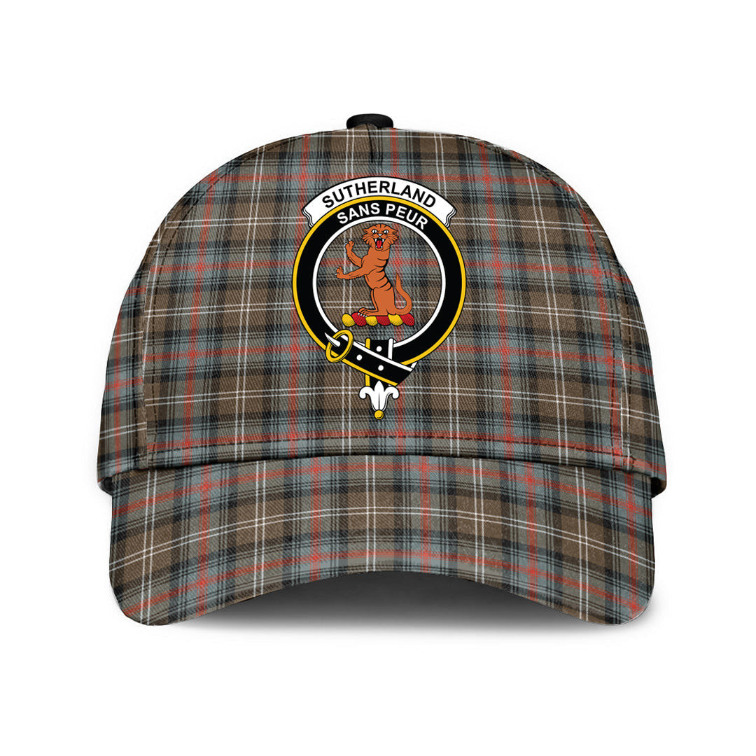 Sutherland Weathered Tartan Crest Classic Cap