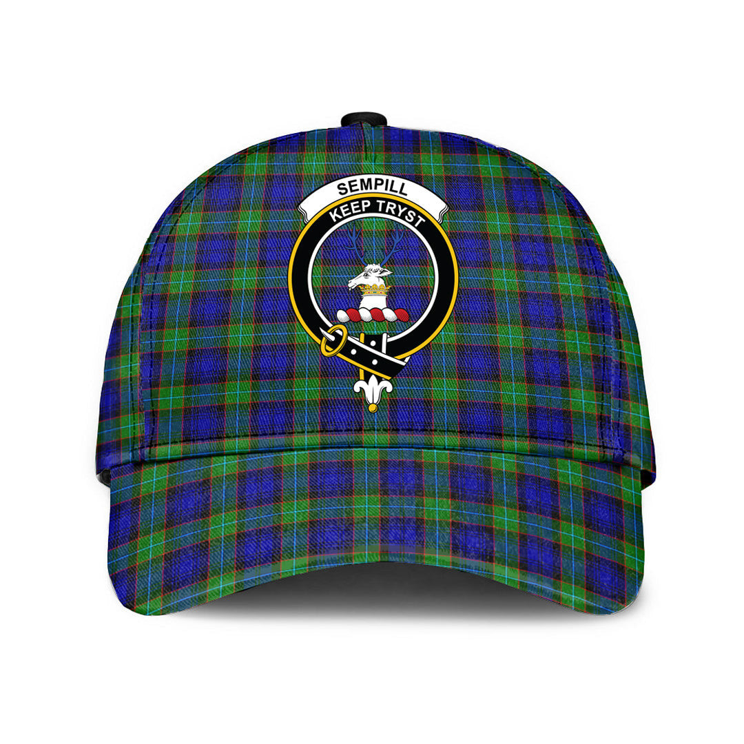 Sempill Modern Tartan Crest Classic Cap