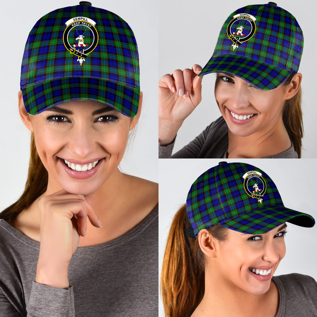 Sempill Modern Tartan Crest Classic Cap