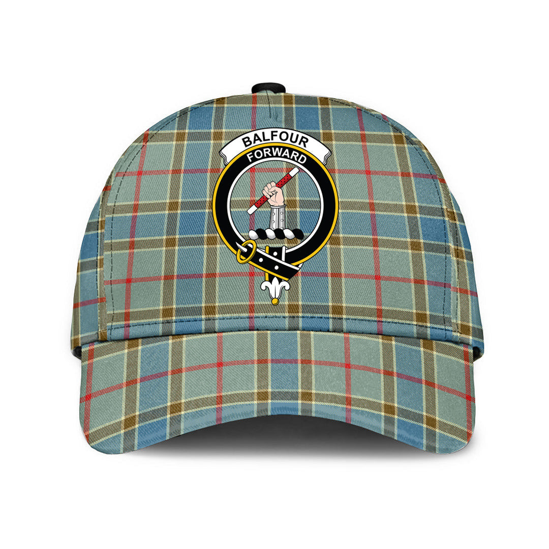 Balfour Blue Tartan Crest Classic Cap