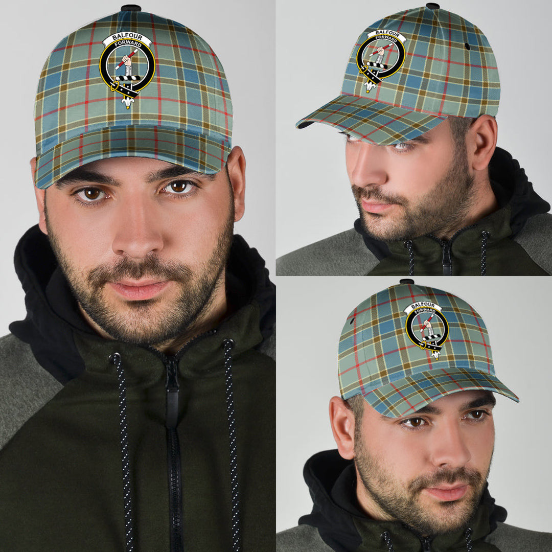 Balfour Blue Tartan Crest Classic Cap