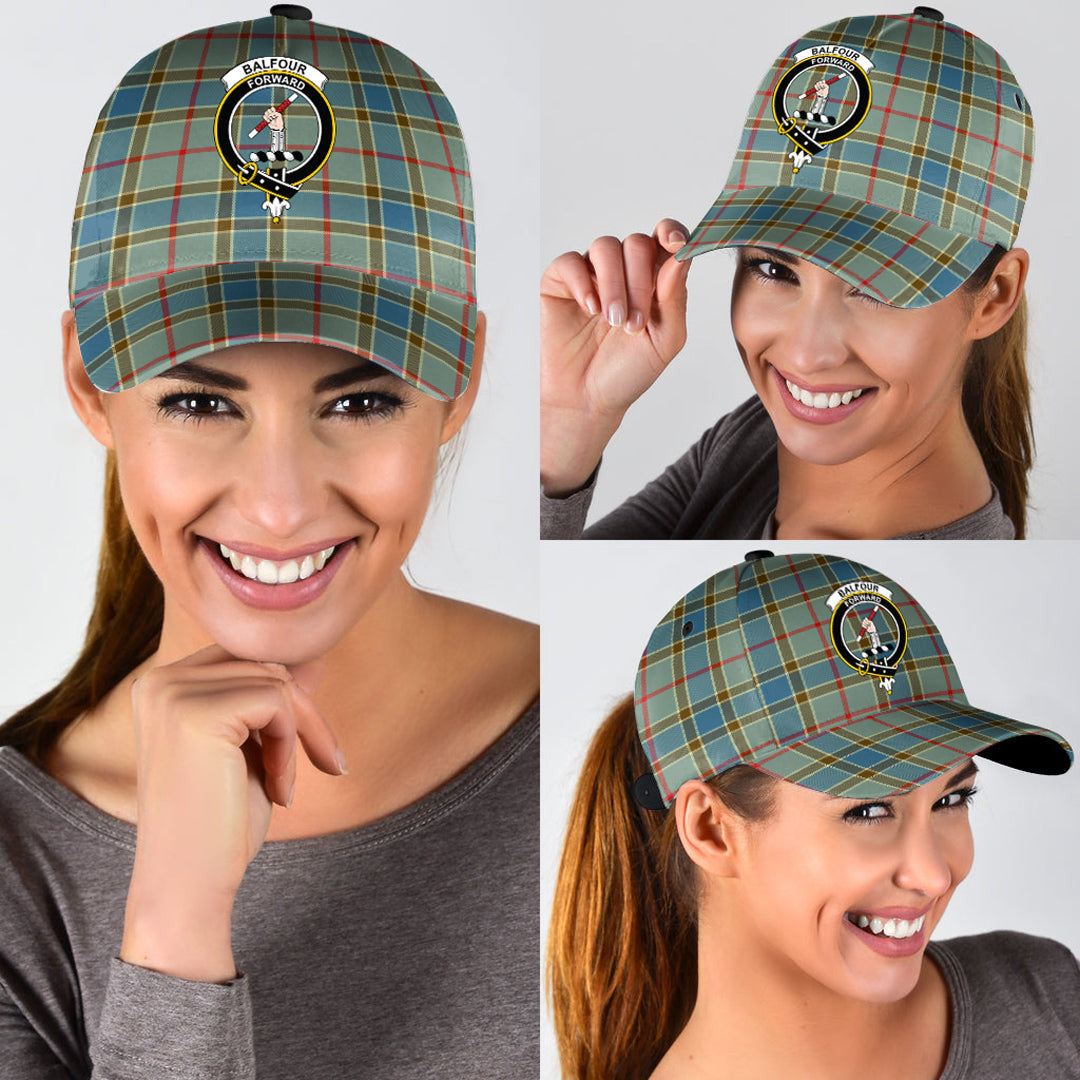 Balfour Blue Tartan Crest Classic Cap