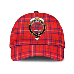 Rose Modern Tartan Crest Classic Cap