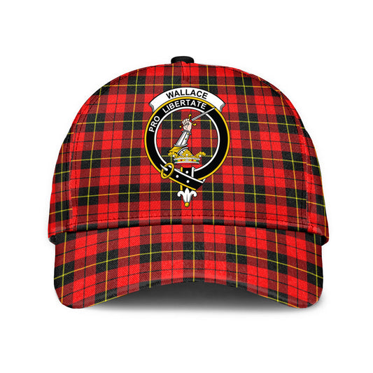 Wallace Hunting Red Tartan Crest Classic Cap