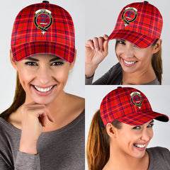 Rose Modern Tartan Crest Classic Cap