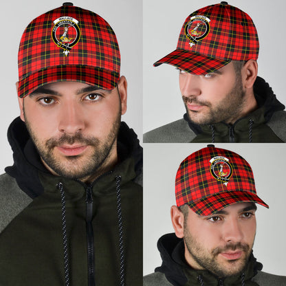 Wallace Hunting Red Tartan Crest Classic Cap