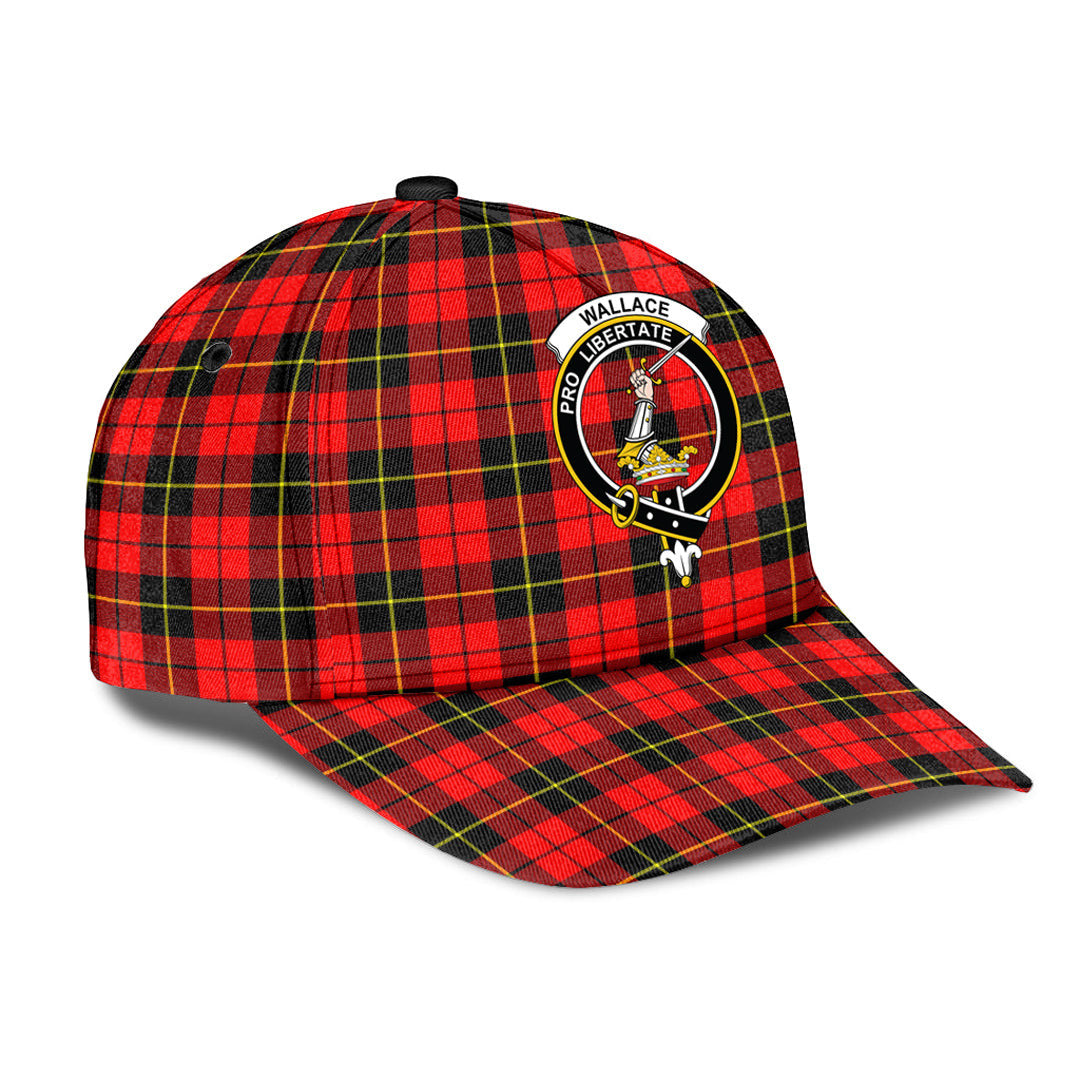 Wallace Hunting Red Tartan Crest Classic Cap