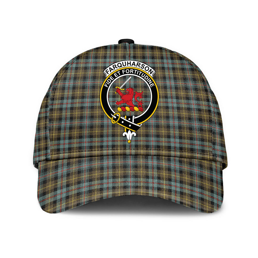 Farquharson Weathered Tartan Crest Classic Cap