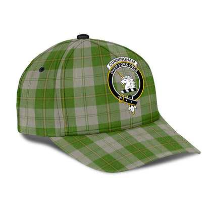 Cunningham Dress Green Dancers Tartan Crest Classic Cap