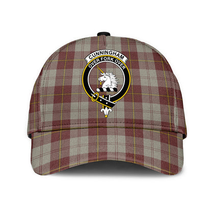 Cunningham Burgundy Dancers Tartan Crest Classic Cap