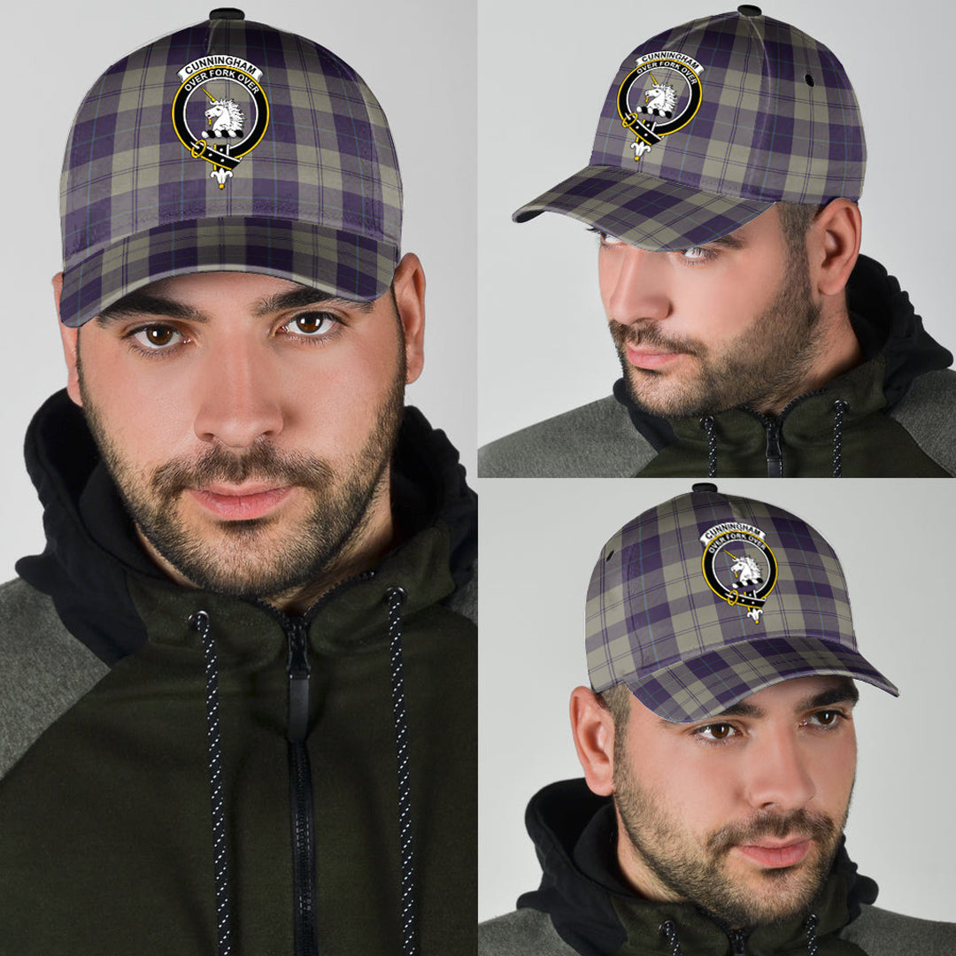 Cunningham Dress Blue Dancers Tartan Crest Classic Cap