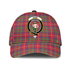 Shaw Red Modern Tartan Crest Classic Cap