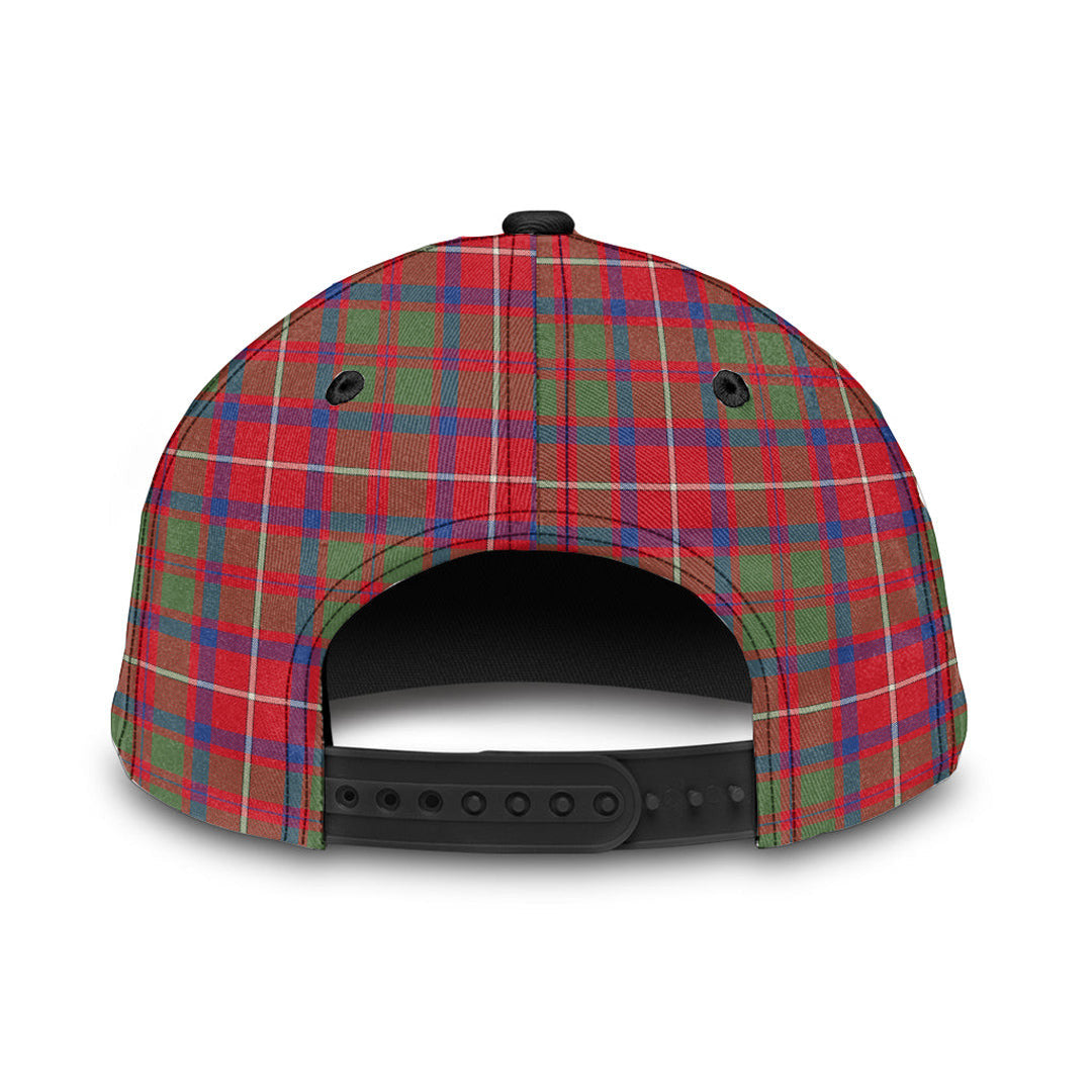 Shaw Red Modern Tartan Crest Classic Cap