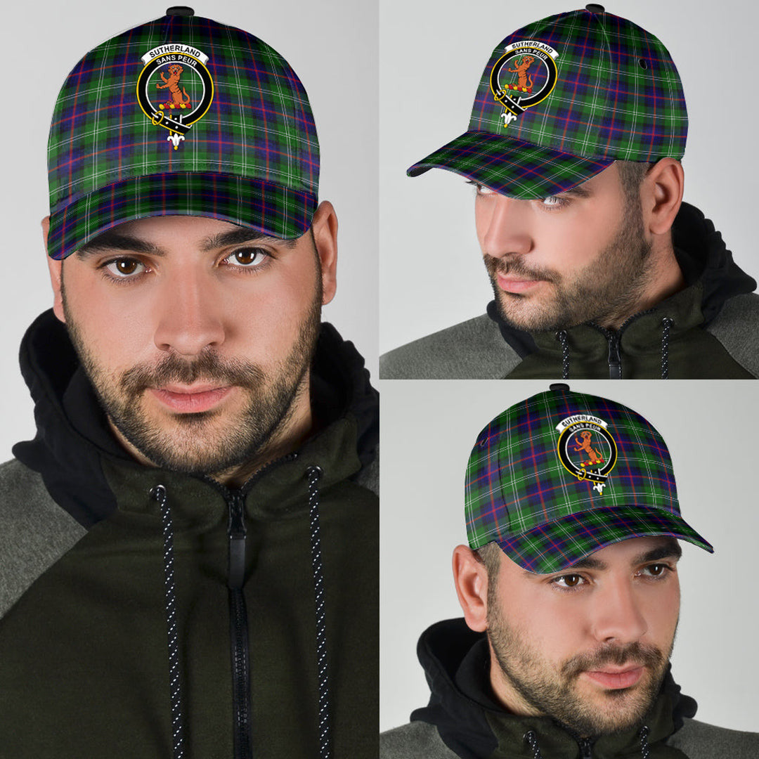Sutherland Modern Tartan Crest Classic Cap