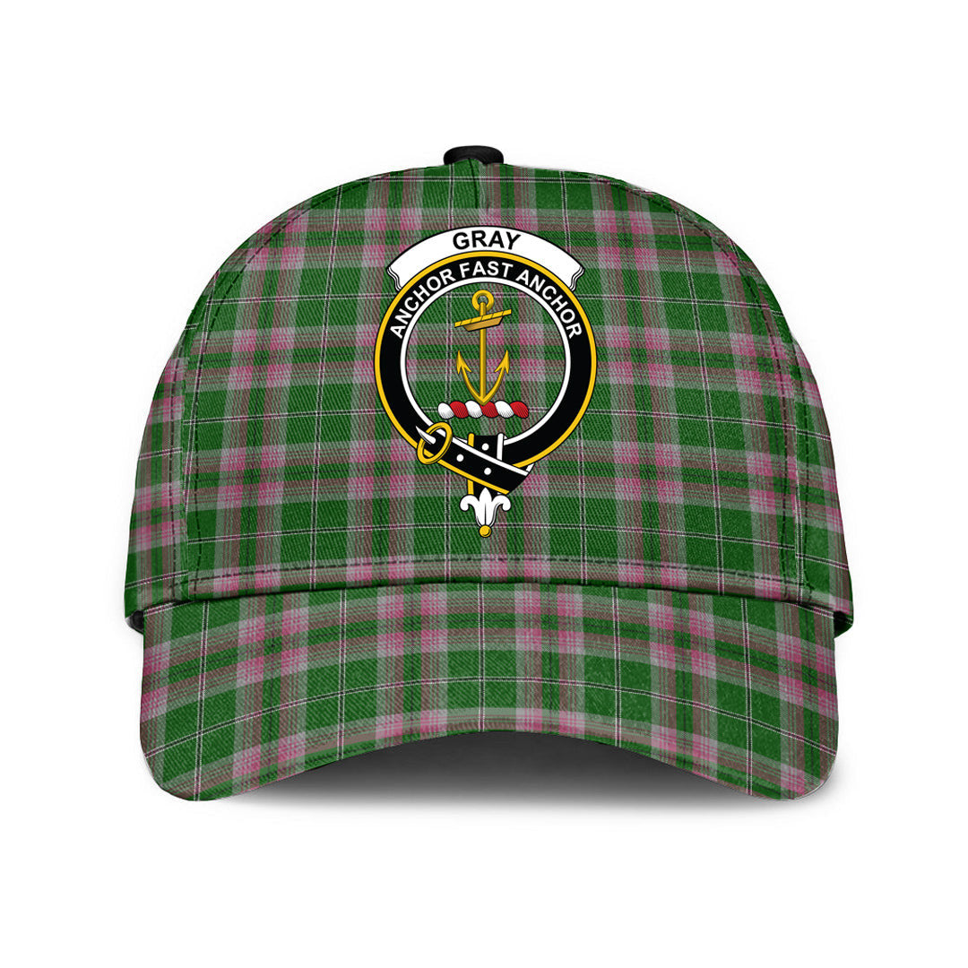 Gray Hunting Tartan Crest Classic Cap