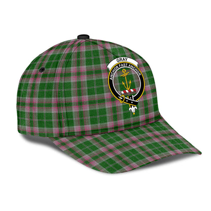 Gray Hunting Tartan Crest Classic Cap