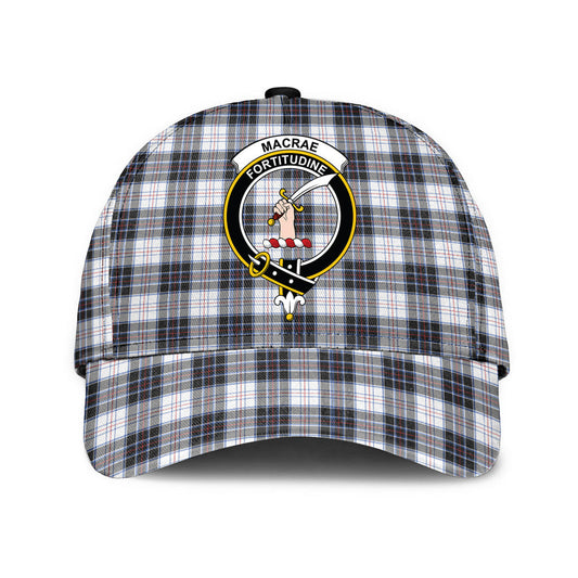 MacRae Dress Modern Tartan Crest Classic Cap